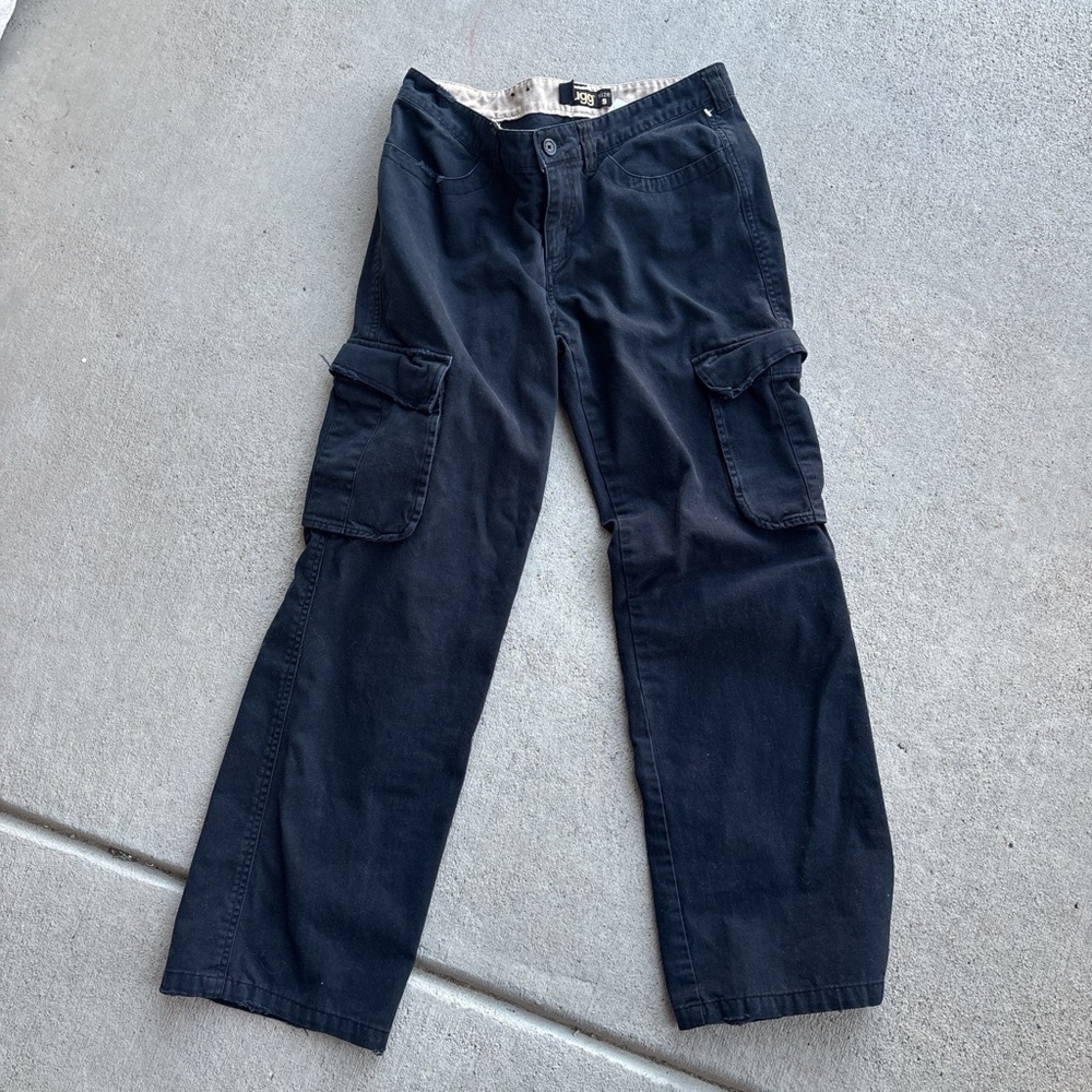 Plugg Black Cargo Pants
